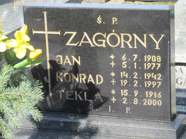 Tekla Zagórna 1916 Siemianowice Śląskie - Przełajka - Grobonet - Wyszukiwarka osób pochowanych